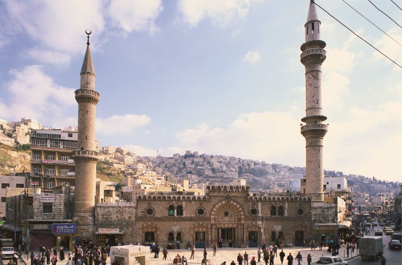 Die Al Hussein Moschee in Amman